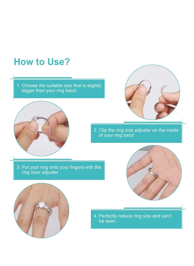 Feramox - Invisible Ring Size Adjuster for Loose Rings Ring Adjuster Fit Any Rings, Assorted Sizes of Ring Sizer - Image 1