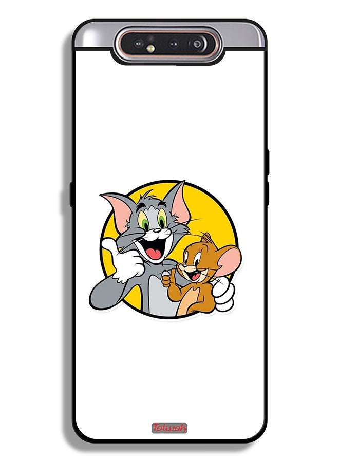 Tolwak Samsung Galaxy A80 Protective Case Cover Tom And Jerry - Image 1