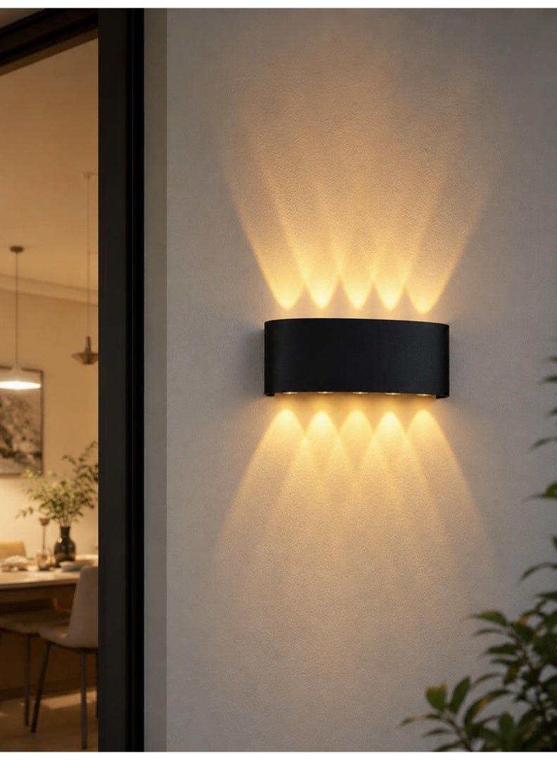 نجفة شوب إضاءة حائط عصرية مزابليك شادو LED مودرن – دوجة، خامة أكليرك قوية، موفر للطاقة - Image 3