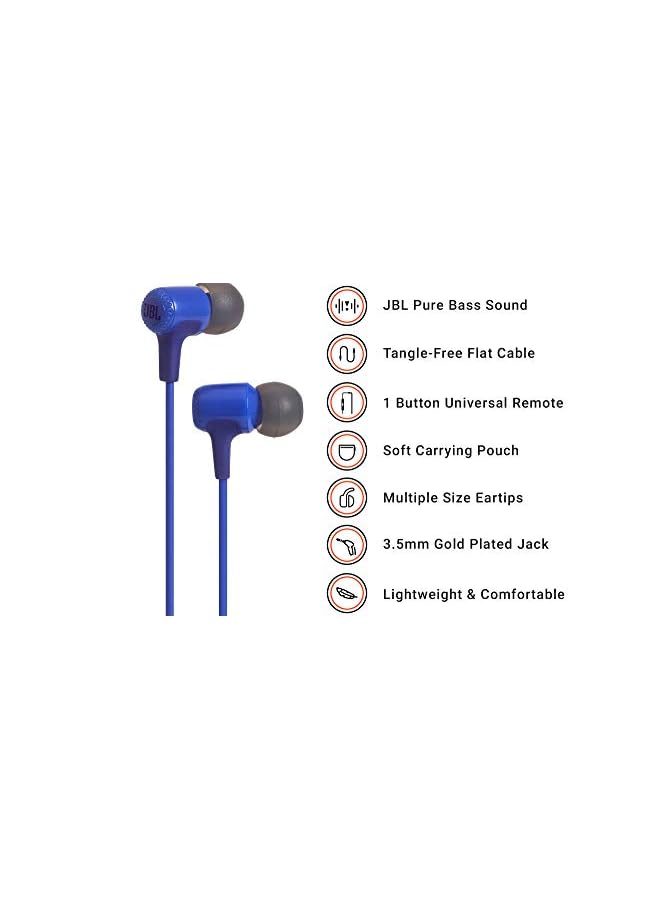 erorex Harman E15 In Ear Headphone Blue  - Image 2