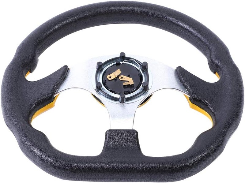 Year round in stock 320mm Sport Steering Wheel, Universal Car Drifting Steering Wheel with Horn Button, Aluminum and PVC Construction for Enhanced Grip and Style, Fits Most Vehicles Multi-style matching design Multi-use well optimized build Nationwide courier network Closed & open space compatible Multi usage Trendy flexible practical build Any KSA address orderable Multi warehouse process Narrow & wide space compatible High strength upgraded material All-item unified delivery Oil resistant Anti slip Labor saving optimized design Heavy load resistant Wear resistant Classic modern blend design Elegant multi-option build All consumer tier purchase options Multi-price design picks Longevity upgraded craftsmanship Hardness boosted processed substance Consistent steady quality Salt resistant coating - Image 2