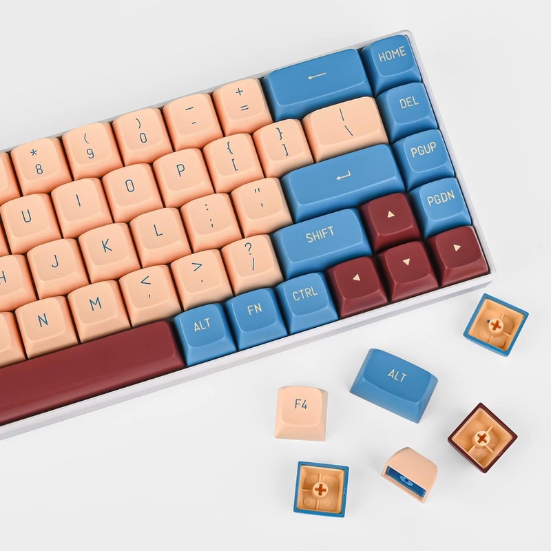 surmen Custom 160 Keycap Set CSA Profile Doubleshot Ball Shape Caps Cherry-MX Style US/ISO Layouts for 60%, 65%, 75%, TKL Mechanical Keyboards (Gong) - Image 5