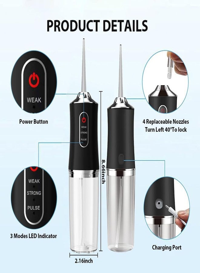 Queue Portable Oral Irrigator, 3 Modes, 230ml Capacity, Waterproof Design, USB Rechargeable - Image 4