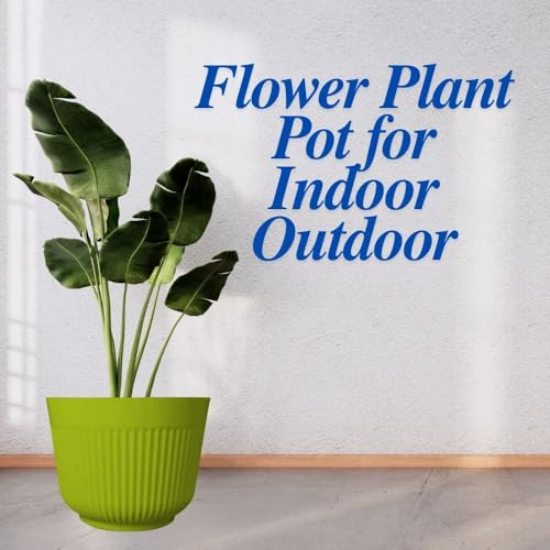 IMAGINEA 12 Inch Plastic Pots for Plants Big Size Large Round Flower Pots Indoor and Outdoor Planter Pots for Home/Office/Table/Garden/Balcony (Pack of 8) - Image 5