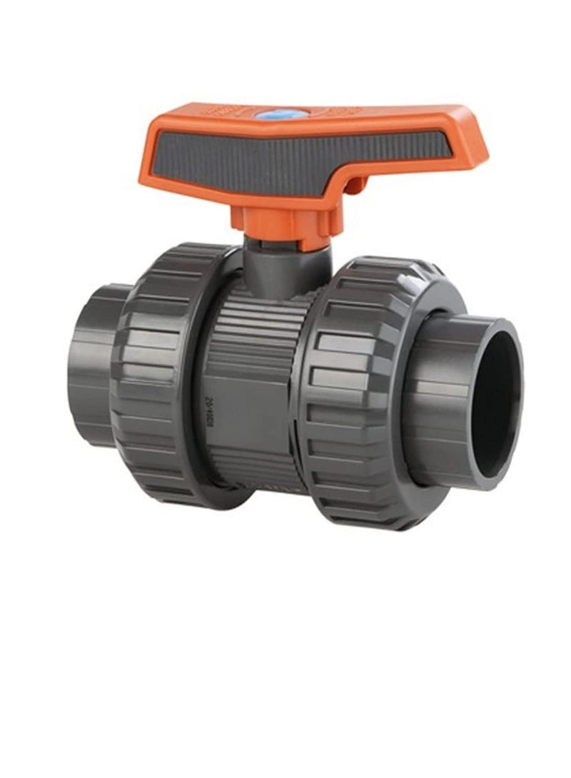 Cepex PVC Heavy Duty Water Supply Pipe Fittings for Swimming Pool, Agriculture, Irrigation & Commercial Plumbing Use (1.1/2 Inch, Union Ball Valve)  - Image 1