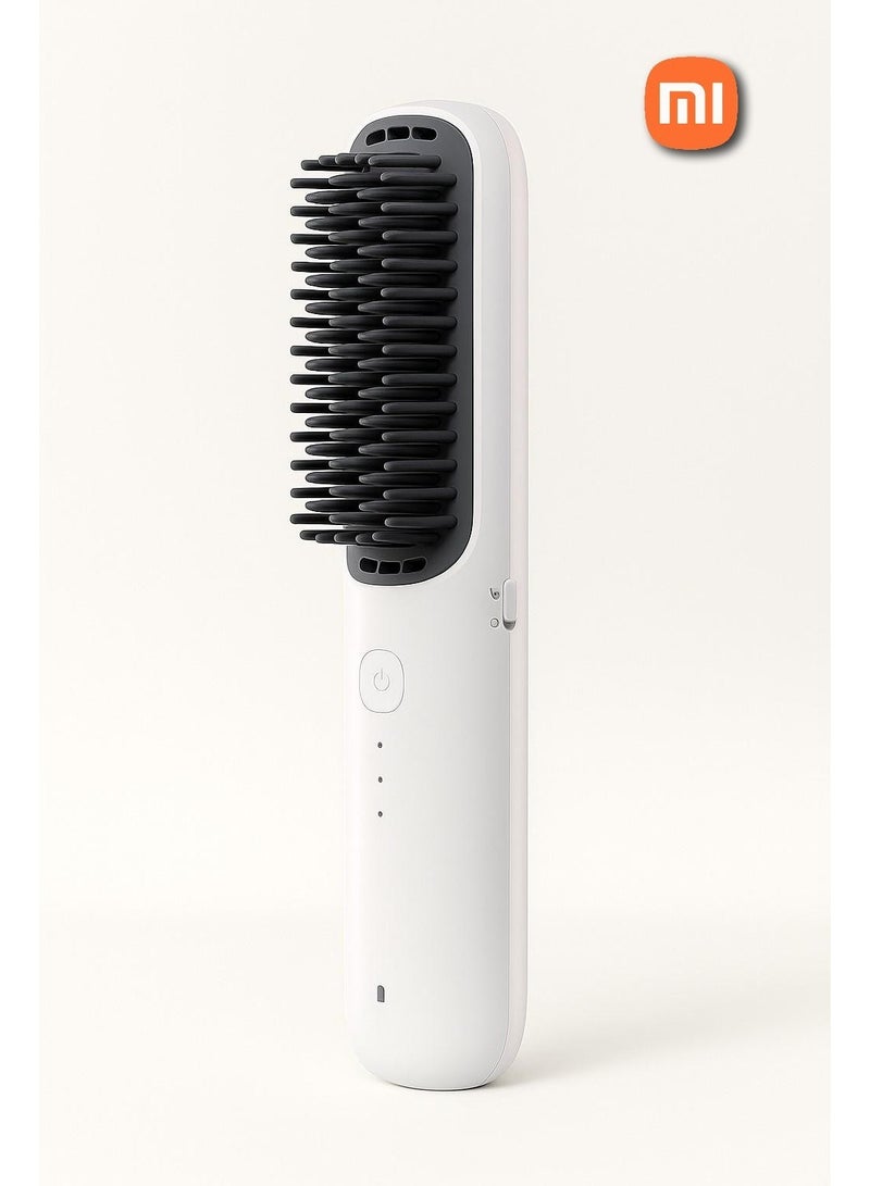 Xiaomi Cordless Hair Straightener Brush with Negative Ion Technology 3 Heat Settings Dual Batteries Travel Friendly Design - Image 1