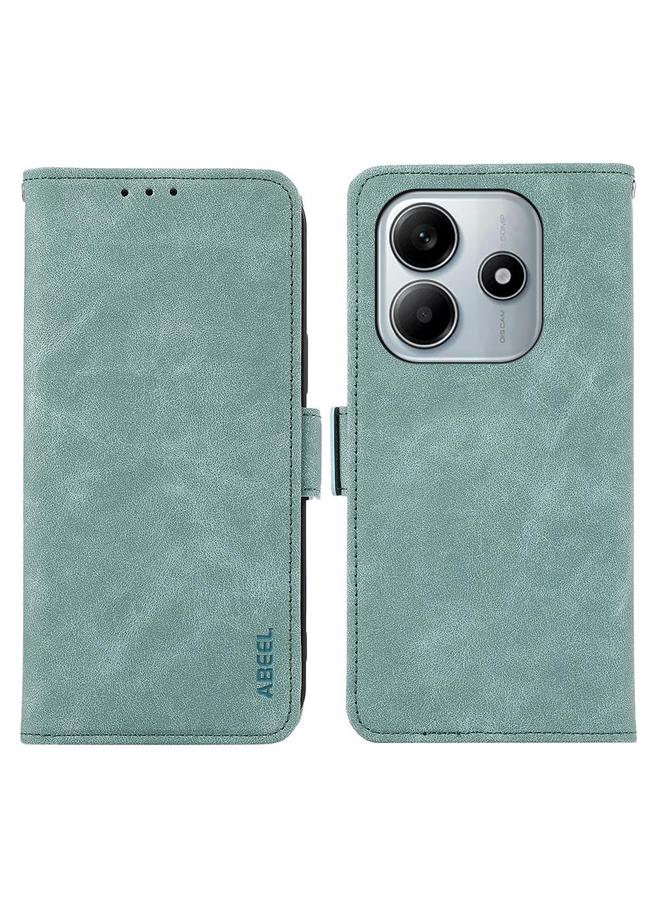 S-TOP Case For Redmi Note 14 4G 164.84mm ABEEL Frosted Magnetic RFID Leather Phone Case - Image 1