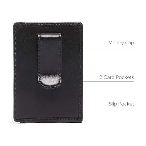 TUMI - Alpha Money Clip Card Case - Credit Card Wallet - Stylish Cash & Money Clip - 2.9" X 4.1" X 0.6" - Black - Image 5