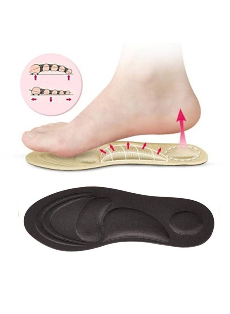 We Happy 4D Foam Comfort Shoe Insole Help Against Foot Pain Cushioning Metatarsal Arch and Heel Support 2 Pair - Image 3