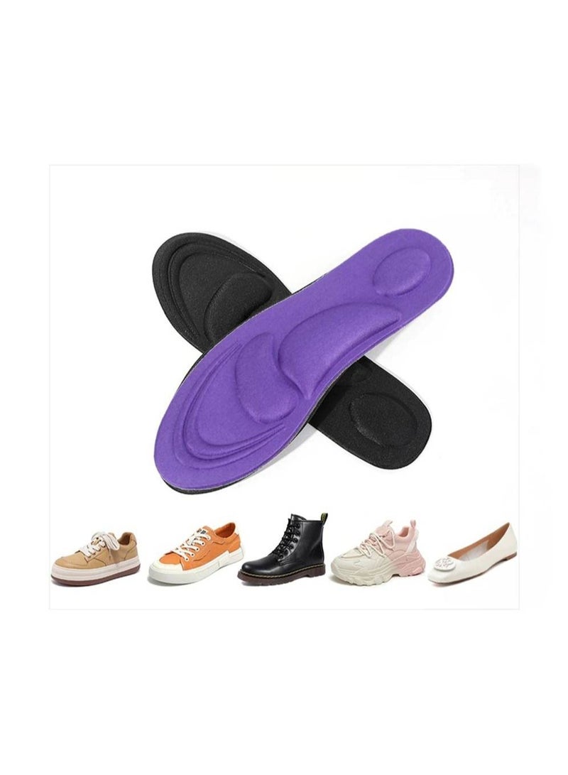 We Happy 4D Foam Comfort Shoe Insole Help Against Foot Pain Cushioning Metatarsal Arch and Heel Support 2 Pair - Image 2