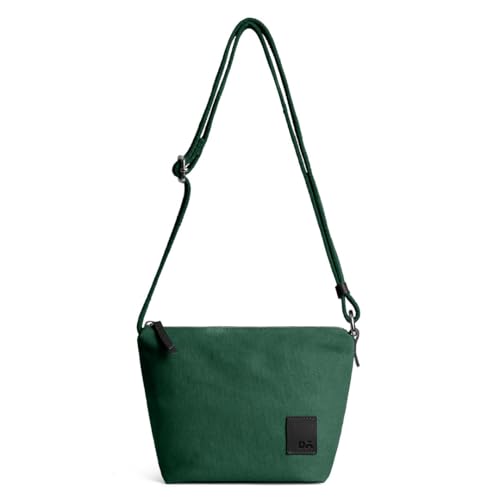 DailyObjects Slim Caddy Sling Crossbody Bag for Women, Girls | Durable Cotton Canvas with Slip Pocket | Stylish Ladies Shoulder Purse Wallet | Zippered Closure & Adjustable Strap - Green - Image 1