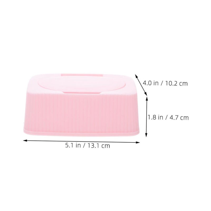 5pcs Wet Tissue Organizer Box Travel Wipe Holder Portable Storage Container Pink - Image 3