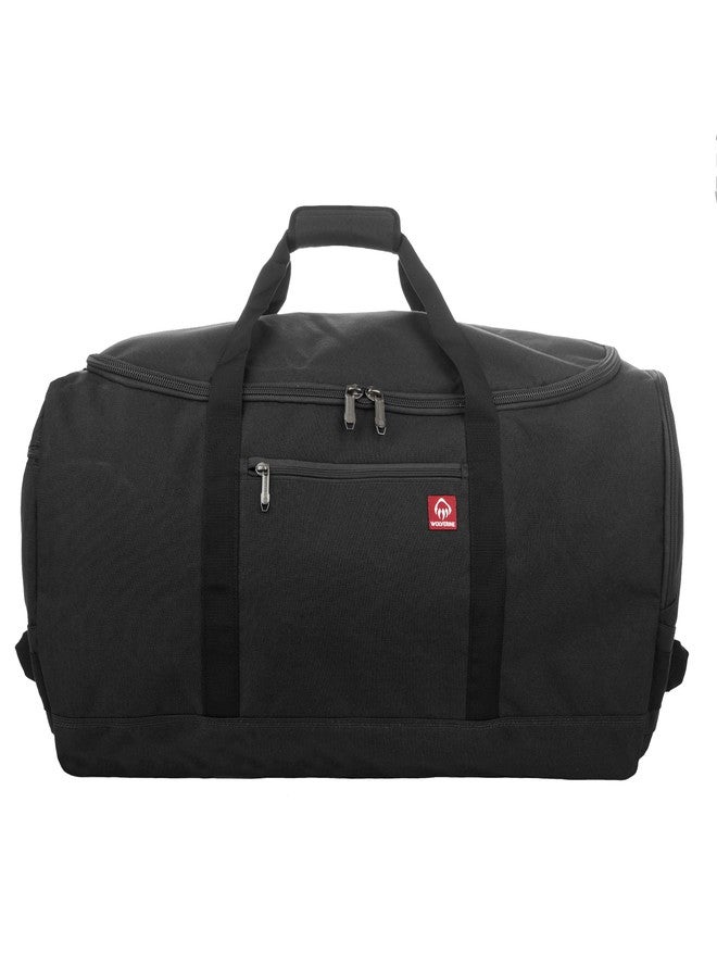 وولفرين حقيبة سفر ولفيرين مقاس 30 بوصة مع جيب خلفي، مصنوعة من قماش عالي الكثافة، سعة 112 لترًا للجيب الرئيسي، لون أسود، مقاس واحد - Image 3