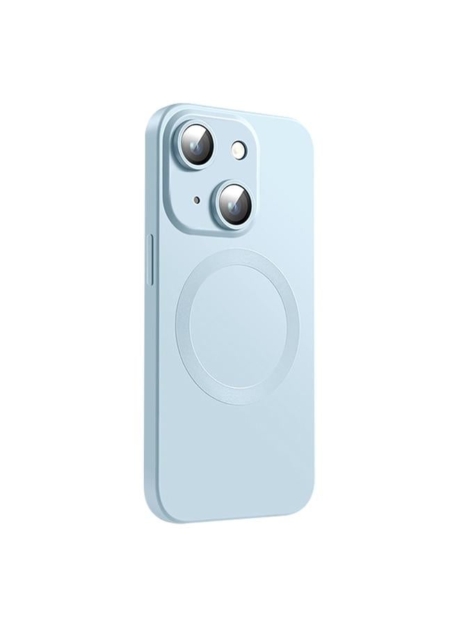 اس-توب جراب لهاتف iPhone 15 CD Texture MagSafe جراب هاتف من السيليكون السائل - Image 1