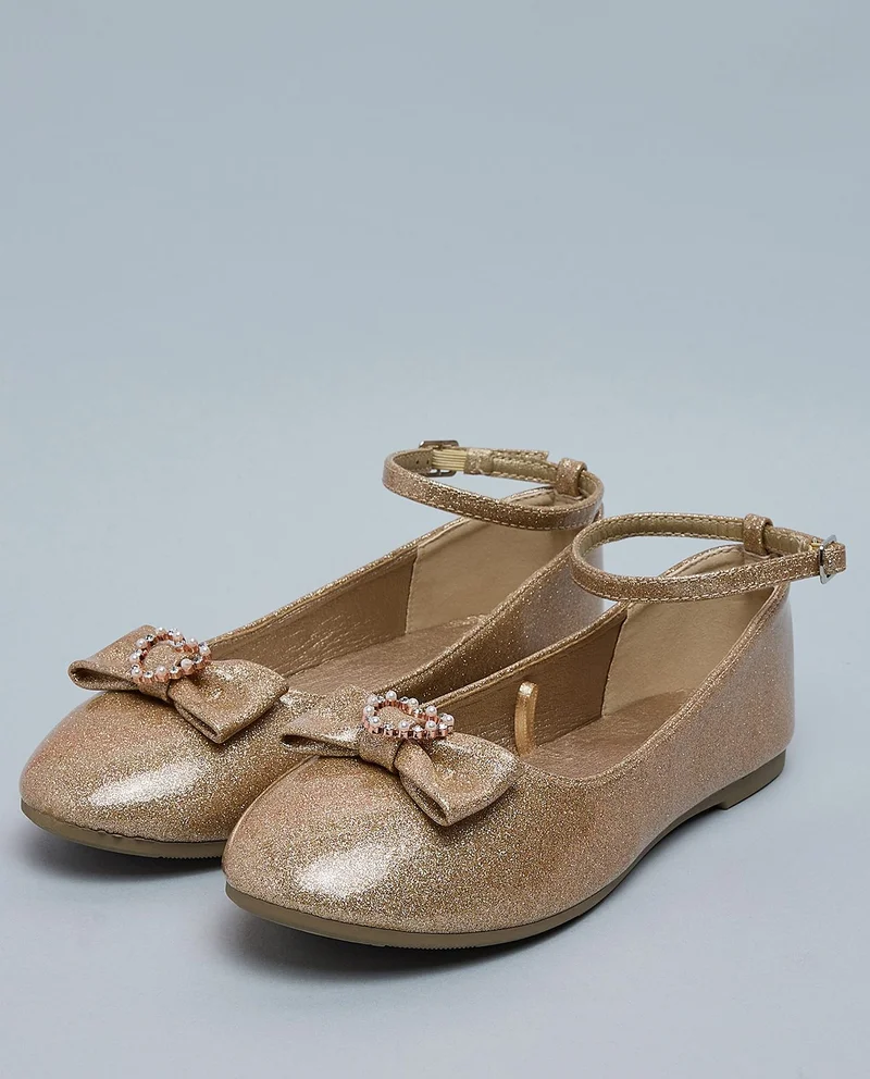أر أند بي Bow Detail Ballerinas