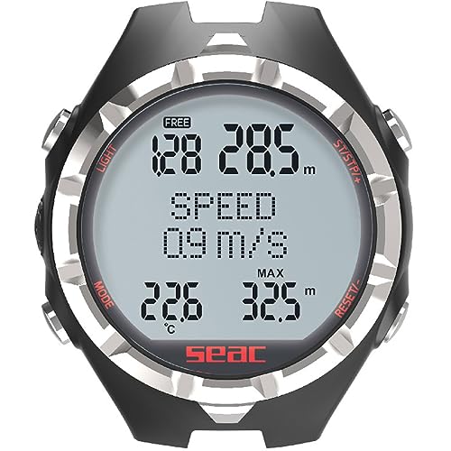 Seac سايك جهاز كمبيوتر الغوص الحر - أسود/أحمر - Image 3