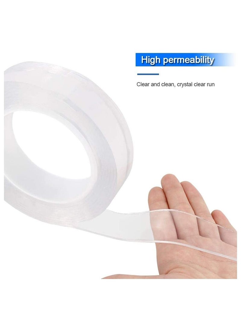 GOODONE2 - 3 Meter Magic Improvement Double Sided Tape Mounting Transparent Trace Less Acrylic REUse Washable Waterproof Adhesive Tape - Image 1