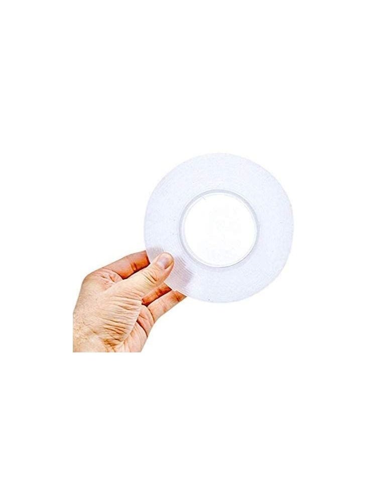 GOODONE2 - 3 Meter Magic Improvement Double Sided Tape Mounting Transparent Trace Less Acrylic REUse Washable Waterproof Adhesive Tape - Image 1