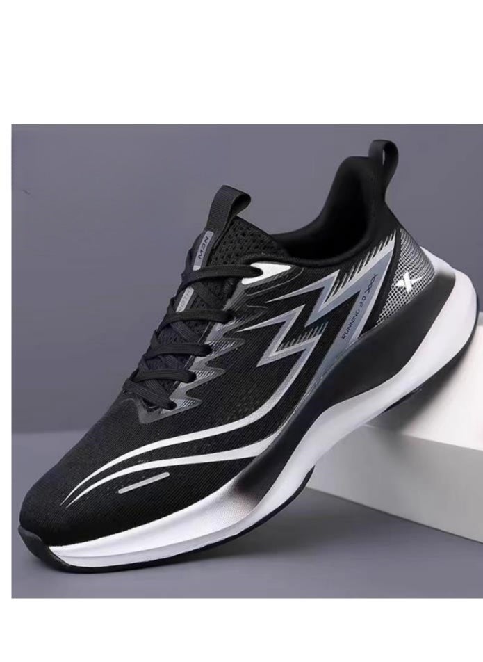 XTEP - Men's Mesh Ultra Light Carbon Plate Shock-Absorbing Racing Running Shoes - Image 1