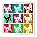 3DROSE 3dRose German Shepherd Pop Art 3-Iron on Heat Transfer, 8 by 8", for White Material (ht_6058_1)  - Image 2