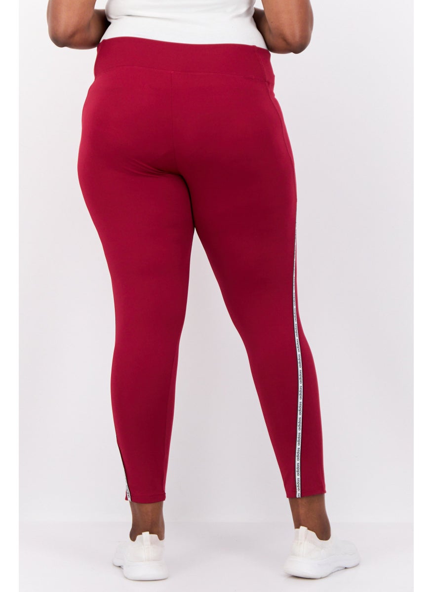 Adidas Women Sportswear Fit Traininjg 7/8 Legings, Maroon  - Image 2