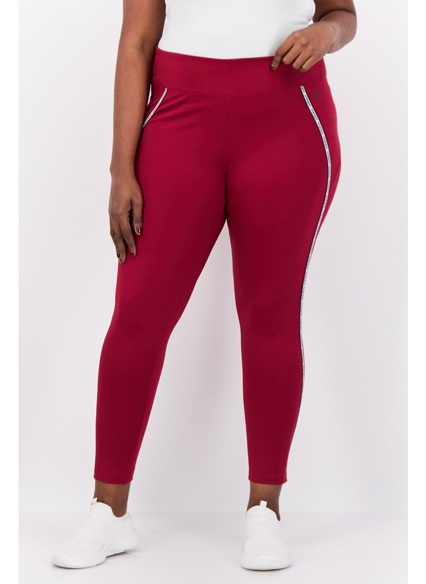 Adidas Women Sportswear Fit Traininjg 7/8 Legings, Maroon  - Image 1