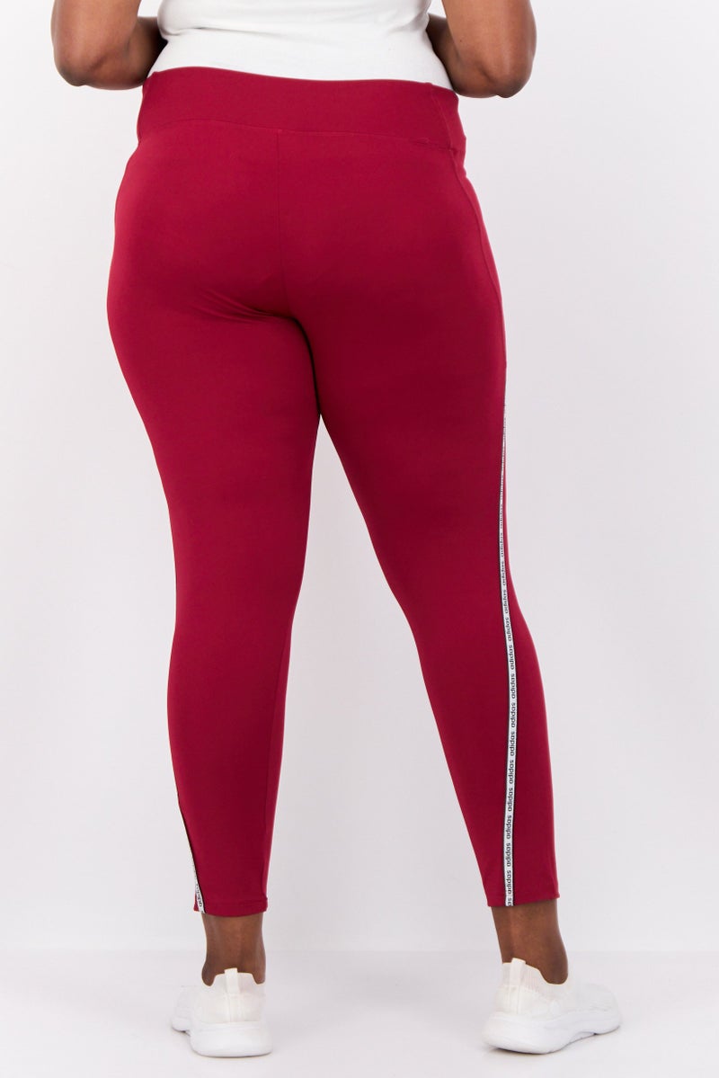 Adidas Women Sportswear Fit Traininjg 7/8 Legings, Maroon  - Image 2