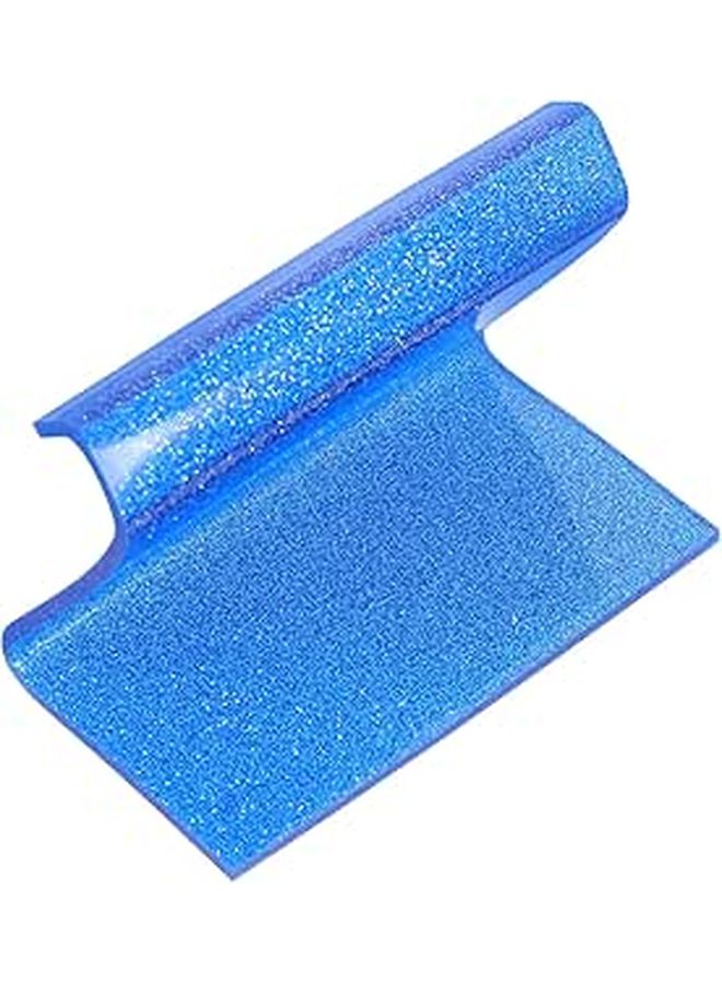Blue Acrylic Glitter Business Card Holder Desktop Display Stand Organizer - Image 1