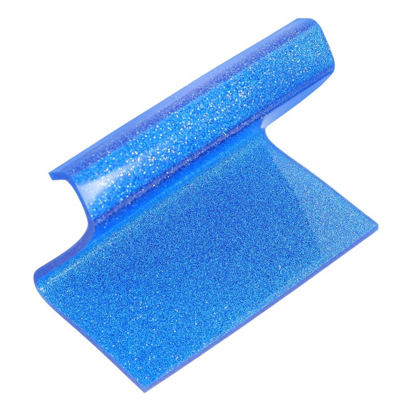 Blue Acrylic Glitter Business Card Holder Desktop Display Stand Organizer - Image 2