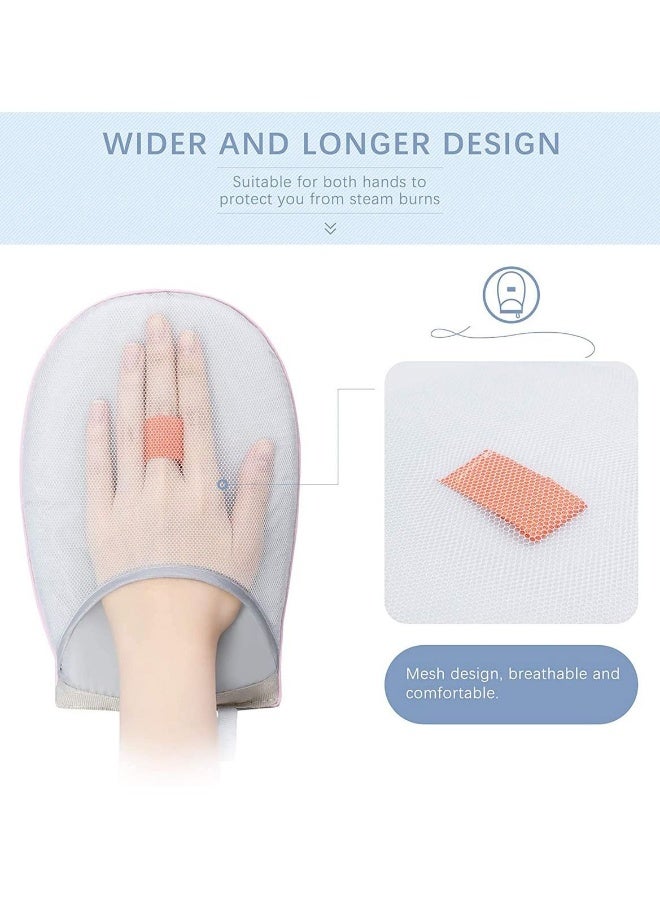 قفاز بخار الملابس، قفاز مضاد للبخار مقاوم للماء مع حلقة إصبعيه، قفاز حماية كامل لبخار الملابس، قفازات مقاومة للحرارة لمكواة البخار. - Image 2