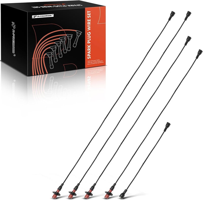A-Premium مجموعة أسلاك شمعات الإشعال A-Premium لطرازات بورش 912 وفولكس فاجن - مجموعة 5 قطع - Image 1