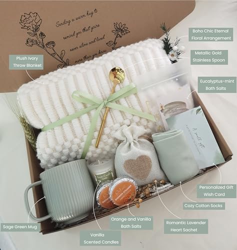 CASTATEO Get Well Soon Gift Basket- Relaxation, Birthday,Mothers Day/Self Care Package, After Surgery, Sympathy Gift for Loss of Loved One, Thinking of You Gift Set, Grief/Comfort/Miscarriage Gift for Women - Image 5