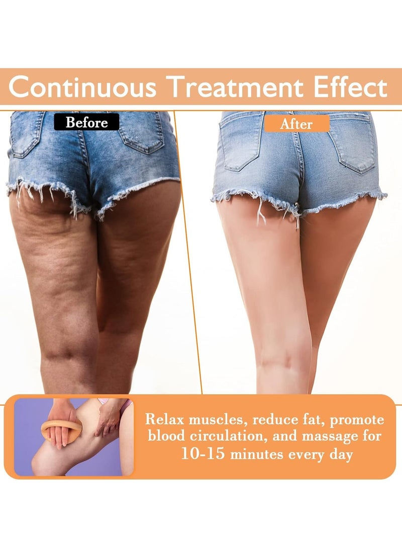 general Wood Massage Tool for Body Contouring and Massage, Wooden Gua Sha Tool with 14 Massage Beads for Waist, Hips, Thighs, Arms and Abdomen - Image 4