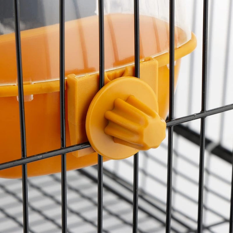 DQITJ 3 Pcs Small Bird Slot Feeder No Mess Cage Hanging Feeder Cup Plastic Food Feeding Box for Parakeet Budgies Cockatiel Lovebird Small Birds - Image 5