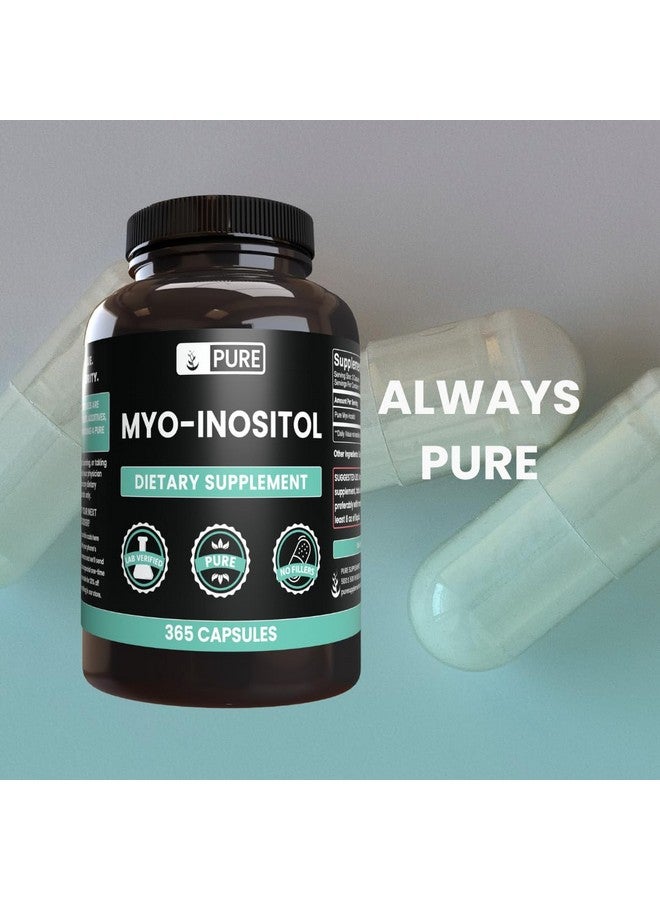 PURE ORIGINAL INGREDIENTS Pure Original Ingredients Myo-Inositol (365 Capsules) No Magnesium Or Rice Fillers, Always Pure, Lab Verified - Image 5