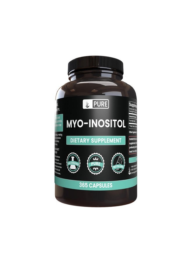 PURE ORIGINAL INGREDIENTS Pure Original Ingredients Myo-Inositol (365 Capsules) No Magnesium Or Rice Fillers, Always Pure, Lab Verified - Image 1
