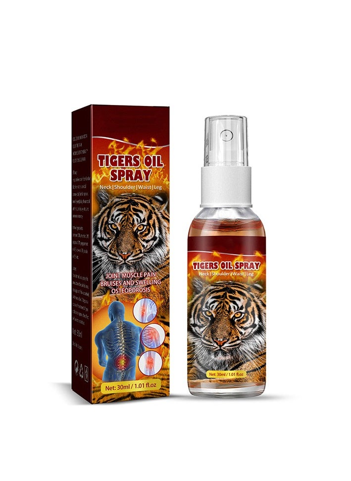 SOUTH MOON - 30ml Herbal Tigers Oil Spray Knee Joint Pain Muscle Pain Medicine Knee And Knee Joint Pain Spray Arthritis Joint Pain Reliever Knee Pain Lumbar Spine Joint Pain Hand Compress Spray - Image 1