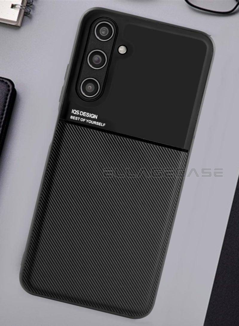 ELLAGECASE حافظة لهاتف سامسونج جالاكسي S24 بلس، حافظة رقيقة فاخرة، حماية قوية للكاميرا، رقيقة، سهلة الحمل، لوحة معدنية مخفية - Image 3