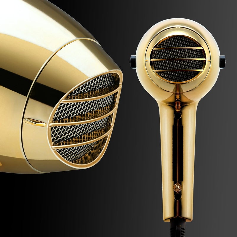 ELCHIM 2500140 Hand Mod 2001 Hair Dryer, Black & Gold - Image 2