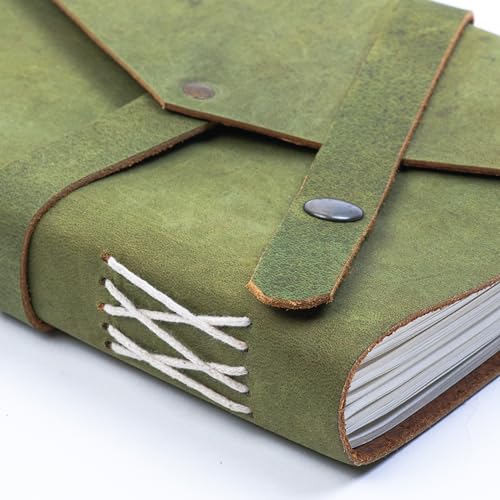 CRAFT JUNKY Vintage Leather Journal Diary - Image 4