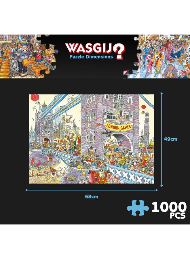 Wasgij Jumbo Wasgij Retro Mystery 8 The Final Hurdle | Jigsaw Puzzle For Adults 1000 Pieces | The What Happens Next Jigsaw Puzzle | 68 x 49cm Puzzle | - Image 3