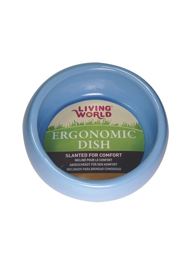 Living World Ergonomic Blue Dish - Small