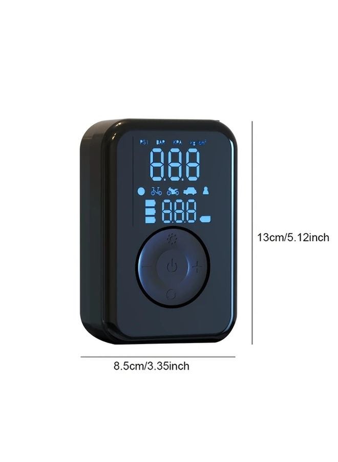 Portable High Power Wireless Air Compressor Black For Car Bike Motorcycle Tire Inflation - Image 3