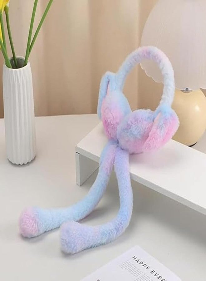 NENATIRTH Cute Rabbit Ear Moving Earmuffs for Kids - Warm Plush Winter Headband for Boys & Girls | Soft & Cozy Cold Weather Accessory (Pack of 1, Multicolor) - Image 5