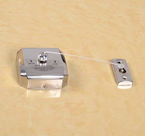 HARHIM Stainless Steel Square Clothesline Clothes Dryer with Adjustable Nylon String Hotel Style - Image 2