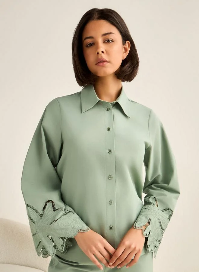 Splash FAV Pyjama Set Button-Down Shirt & Trousers