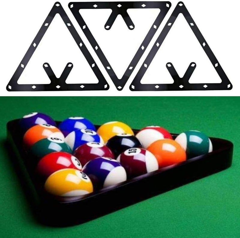 Markeny 6 PCS Triangle Rack Pool Table Ball Holder, Sheet Billiards Triangle Cue Accessories - Image 5