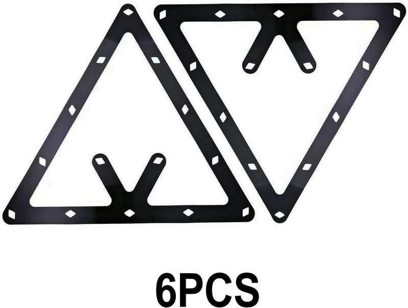 Markeny 6 PCS Triangle Rack Pool Table Ball Holder, Sheet Billiards Triangle Cue Accessories - Image 2