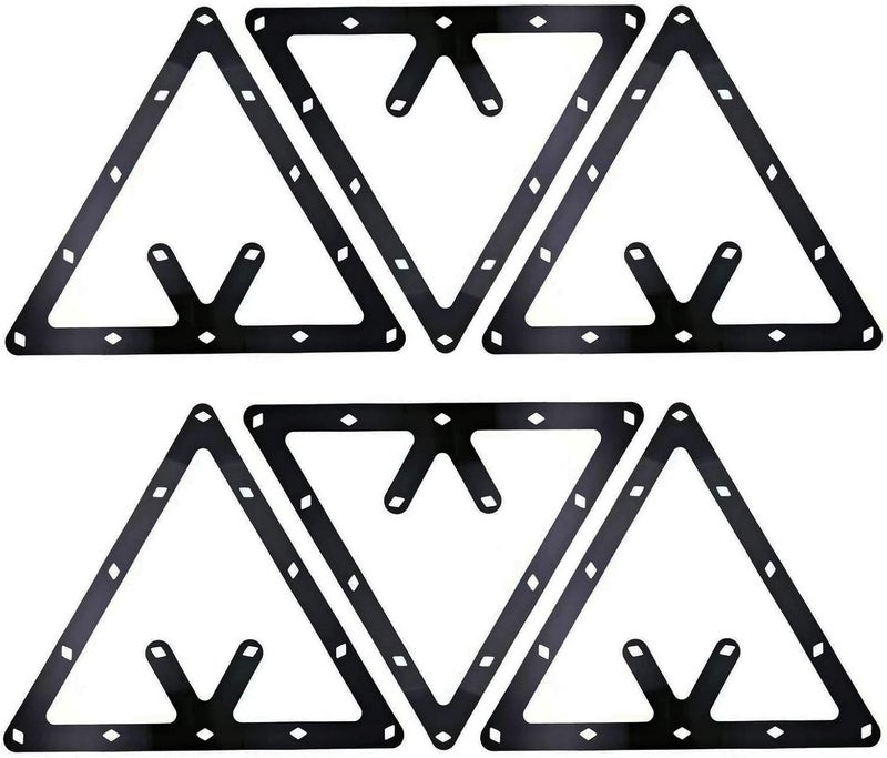 Markeny 6 PCS Triangle Rack Pool Table Ball Holder, Sheet Billiards Triangle Cue Accessories - Image 1