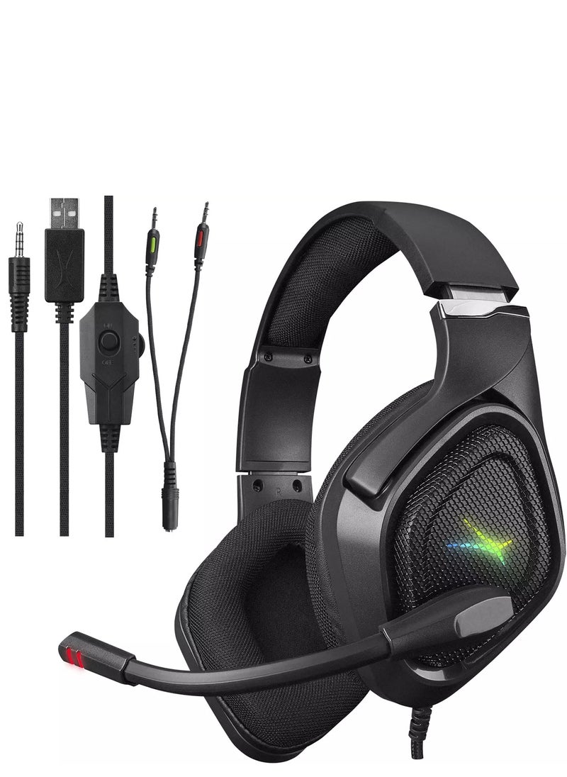 Altec Lansing - ALGH9604 Gaming Headset - Mesh Earcups - Noise Cancelling Microphone - Inline Volume Control - Breaded Cable - Image 1